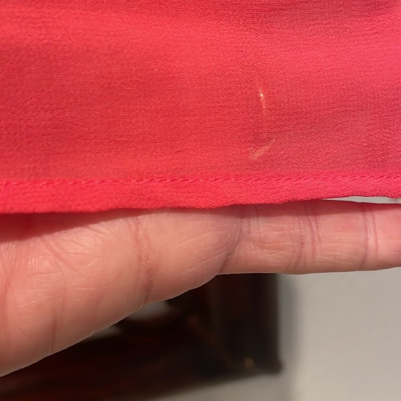 Urban Outfitters Pins & Needles coral sheer flowy 3/4 in sleeves size Small - Picture 5 of 9